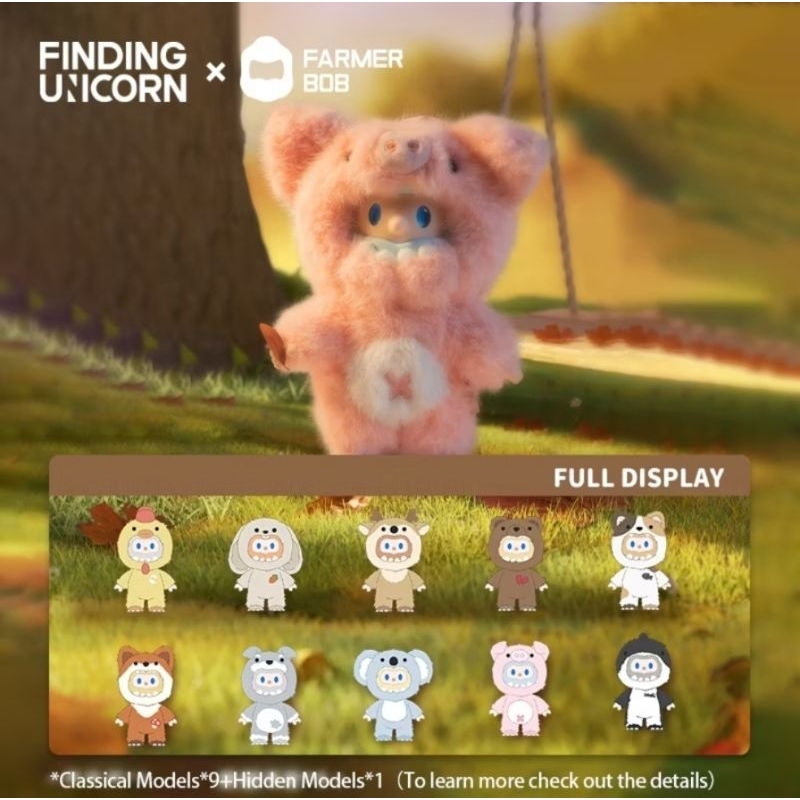 FINDING UNICORN FARMAR BOB Ani-monsters series - pendant