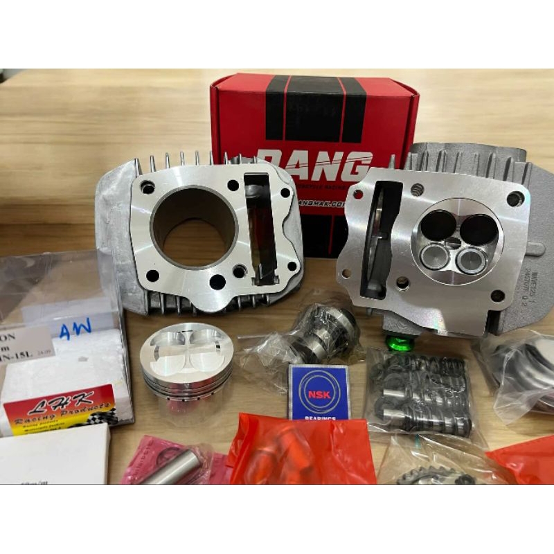 ชุดเสื้อฝา w125 4w งานฝาแรง ลูกLHK ขนาด 57,59,60,62,64,66,67 ฝาสูบเซ็ทหลังวาวจิกเบ้าให้เรียบร้อยอุปก