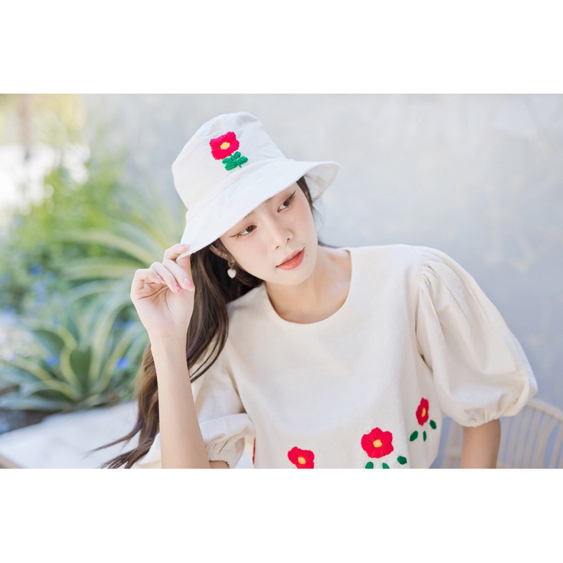 พร้อมส่ง หมวกงานปัก ผ้าโพกหัว