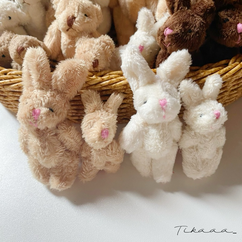 (ราคาต่อ1ชิ้น/Price per 1 pc)🔥Cute Animal Doll Hair Clip – Bear / Bunny, Bendable Limbs - กิ๊บติดผมตุ๊กตาหมี / กระต่าย🧸🐰 - รูปที่ 3