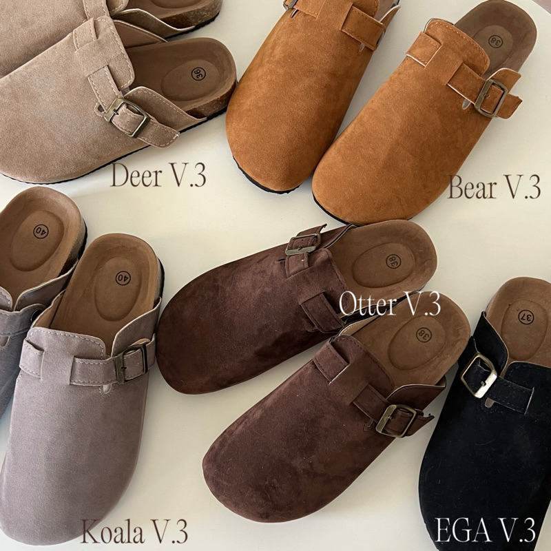 boston slippers | รองเท้าแตะแบบสวม เปิดส้น