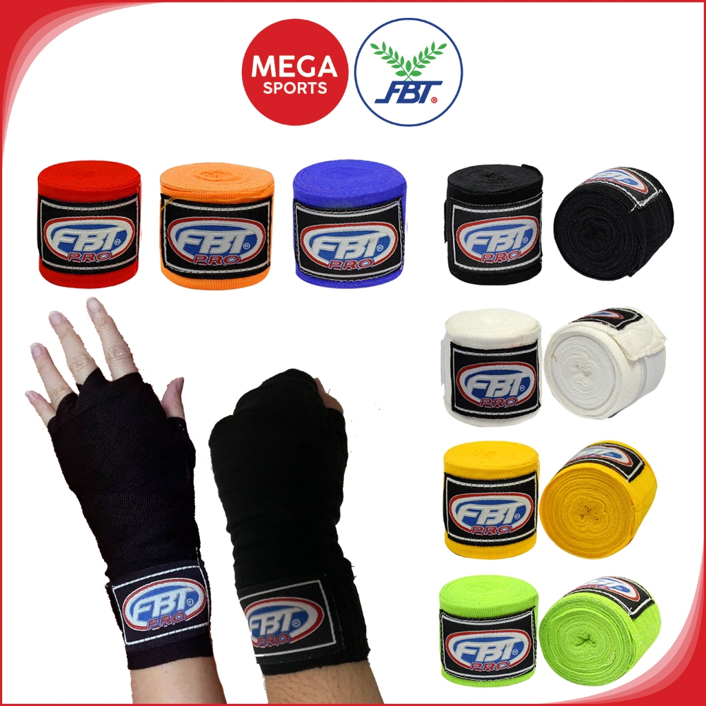 FBT ผ้าพันมือ HANDWRAP ผ้าพันมือนักมวย FBT-PRO รุ่น HW-1 รหัส 46309 46320