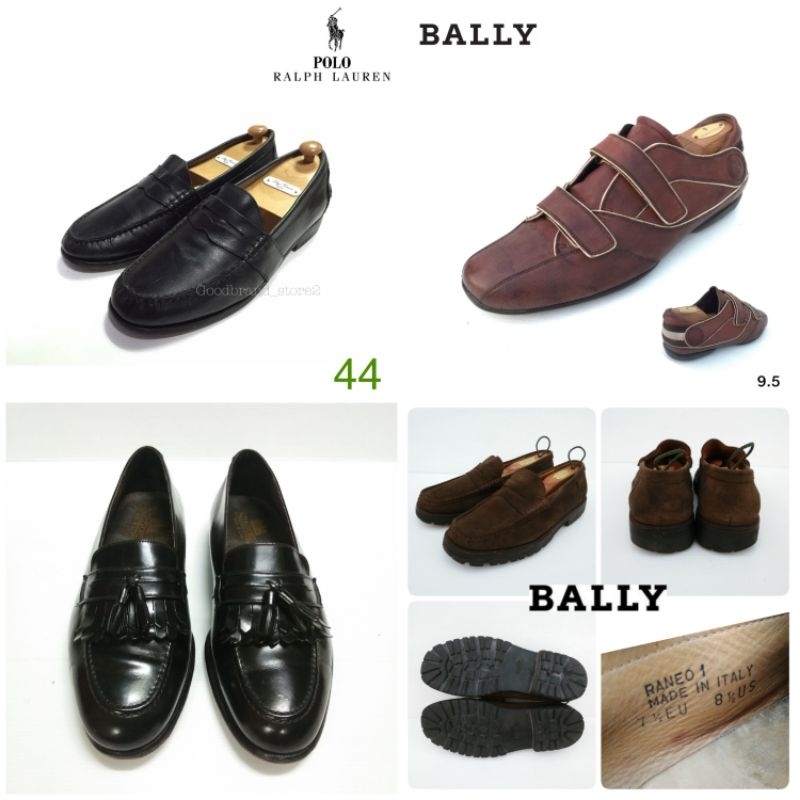 รองเท้าหนัง รองเท้าคัชชู loafers มือสอง แบรนด์เนม Ferragamo bally gucci