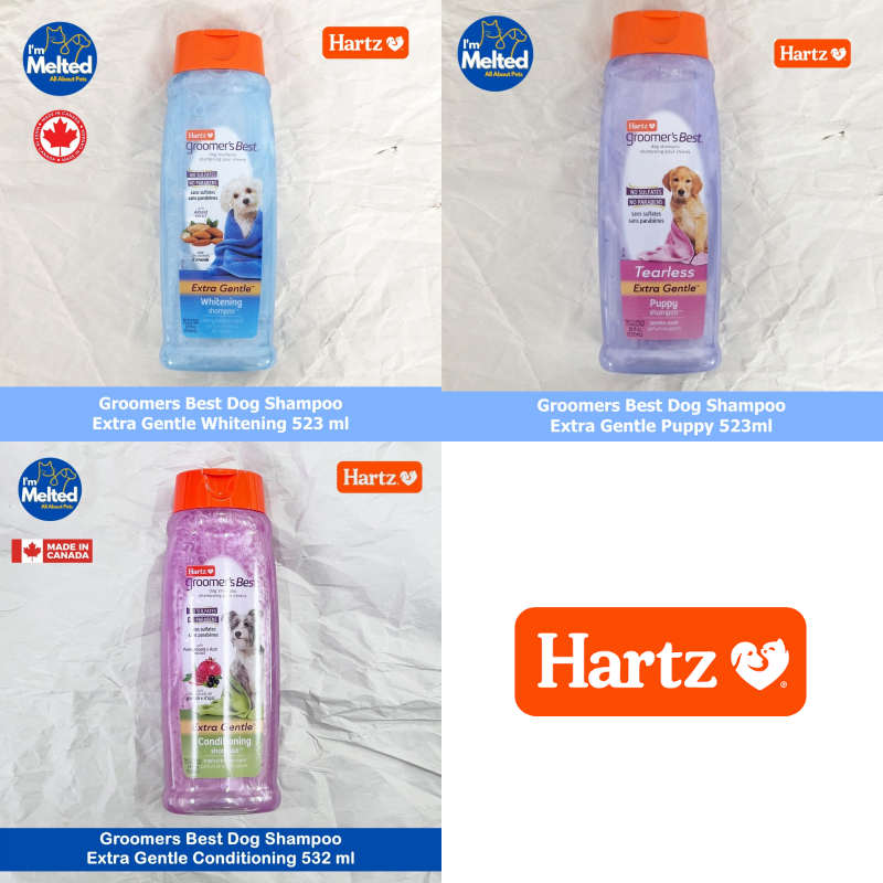 Hartz - Groomers Best Dog Shampoo Extra Gentle  532 ml แชมพูสำหรับสุนัข สูตรอ่อนโยนเป็นพิเศษ