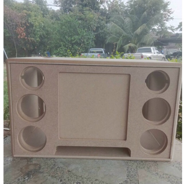 ตู้ลำโพง 10นิ้วกลาง4นิ้ว4ดอกแหลม4นิ้ว2ดอก(ไม้MDF 15mm)