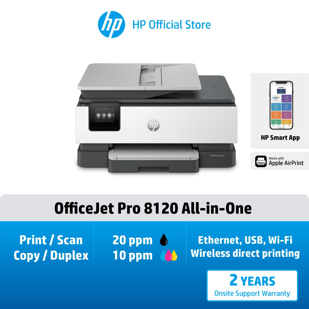 HP OfficeJet Pro 8120 Print, copy, scan All-in-One Printer