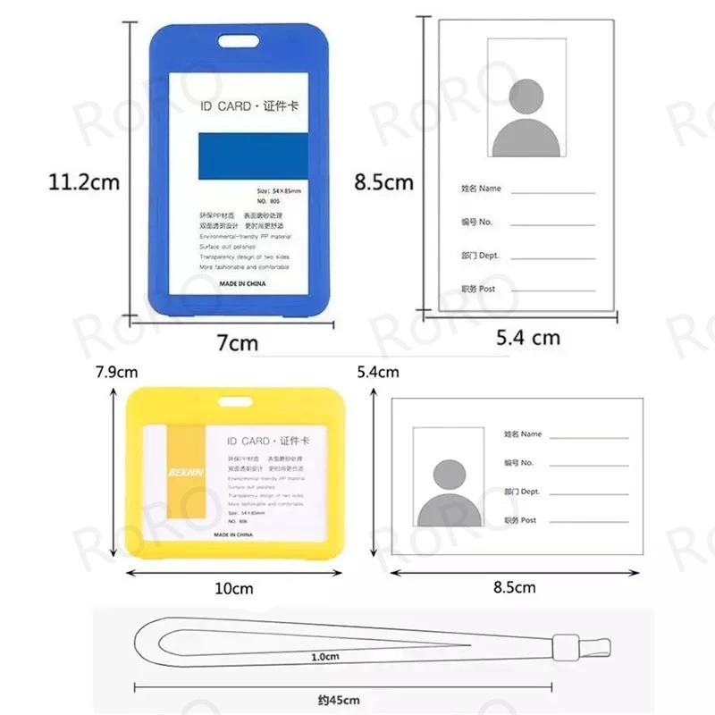 ที่ใส่บัตรพนักงานแนวตั้งและแนวนอนพร้อมสายห้อยคอ thumbnail 8