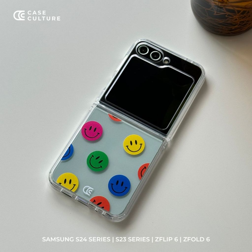 ลาย Colorful Smiley Pattern 😊 เคสกันกระแทก Sumsung แบรนด์ Case Culture