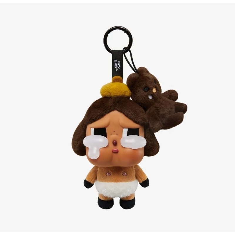 (Live/วีดิโอลด100฿) กล่องสุ่มพวงกุญแจพร้อมส่ง  🐝🐰 CRYBABY Crying Again Series-Vinyl Face Plush Blind Box ครายเบบี้