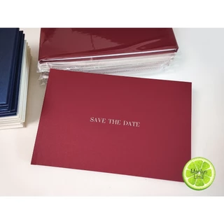 [40 แผ่น] [ T ] สมุดอวยพรแต่งงาน Save the Date (ปรับราคาใหญ่ 3.สค) แบบตัวหนังสือ -- เรียบหรู ดูแพง หรูหรา ปกมีหลายสี สิ