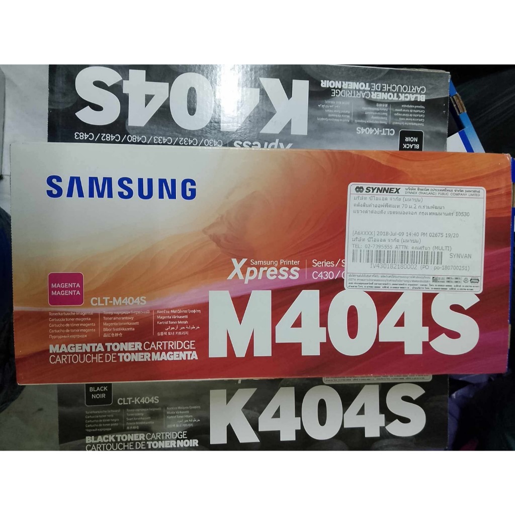 Samsung CLT-K404S ดำ CLT- C404S ฟ้า CLT- M404S แดง CLT- Y404S เหลือง หมึกแท้ SL-C480FW,SL-C430W ชุดสี