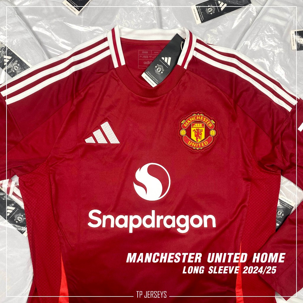 เสื้อฟุตบอล Manchester United 2024/25 L/S Home Player & Replica เสื้อแมนยู ของแท้