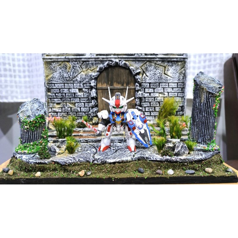 ฐานฉากวางโมเดล ปราสาทหินลาวา Arttoy WCF Gundum