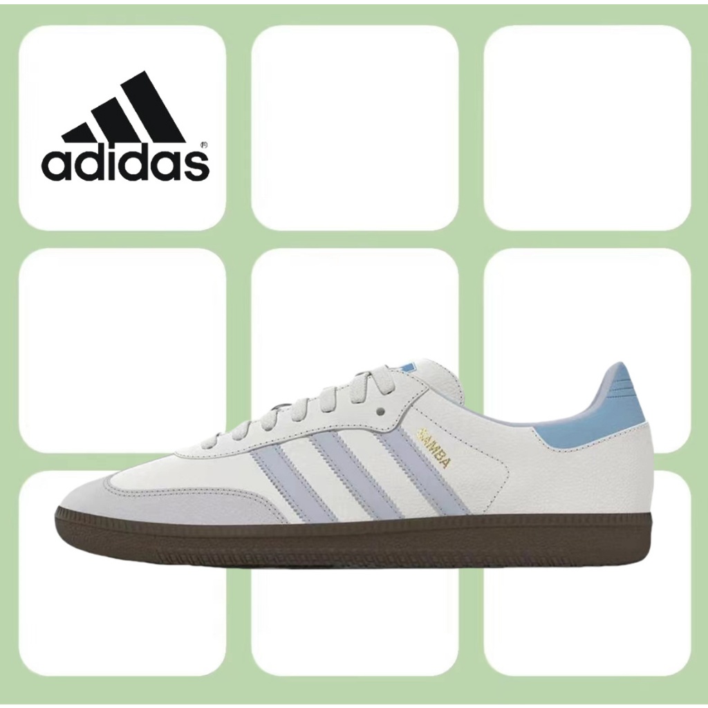 （ของแท้ 100 %）adidas originals Samba OG supers ID2055 สีขาว/เขียว/ฟ้า/ชมพู/ดำ/แดง