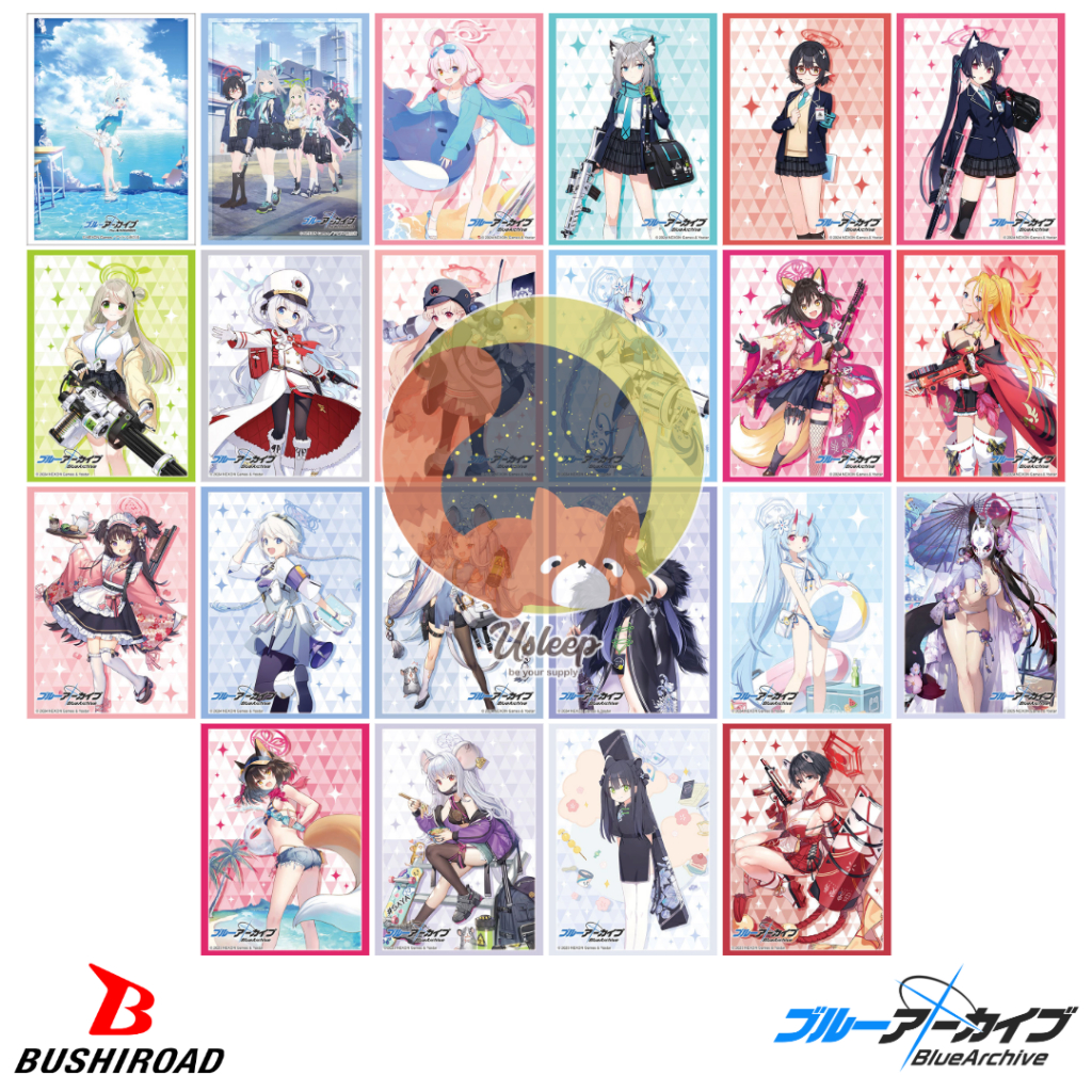 เศษสลีฟ Bushiroad Sleeve Blue Archive : Arona,Shiroko, Hoshino, Ayane, Serika, Chise, Izuna, Wakamo, Saya, Shun, Tsubaki
