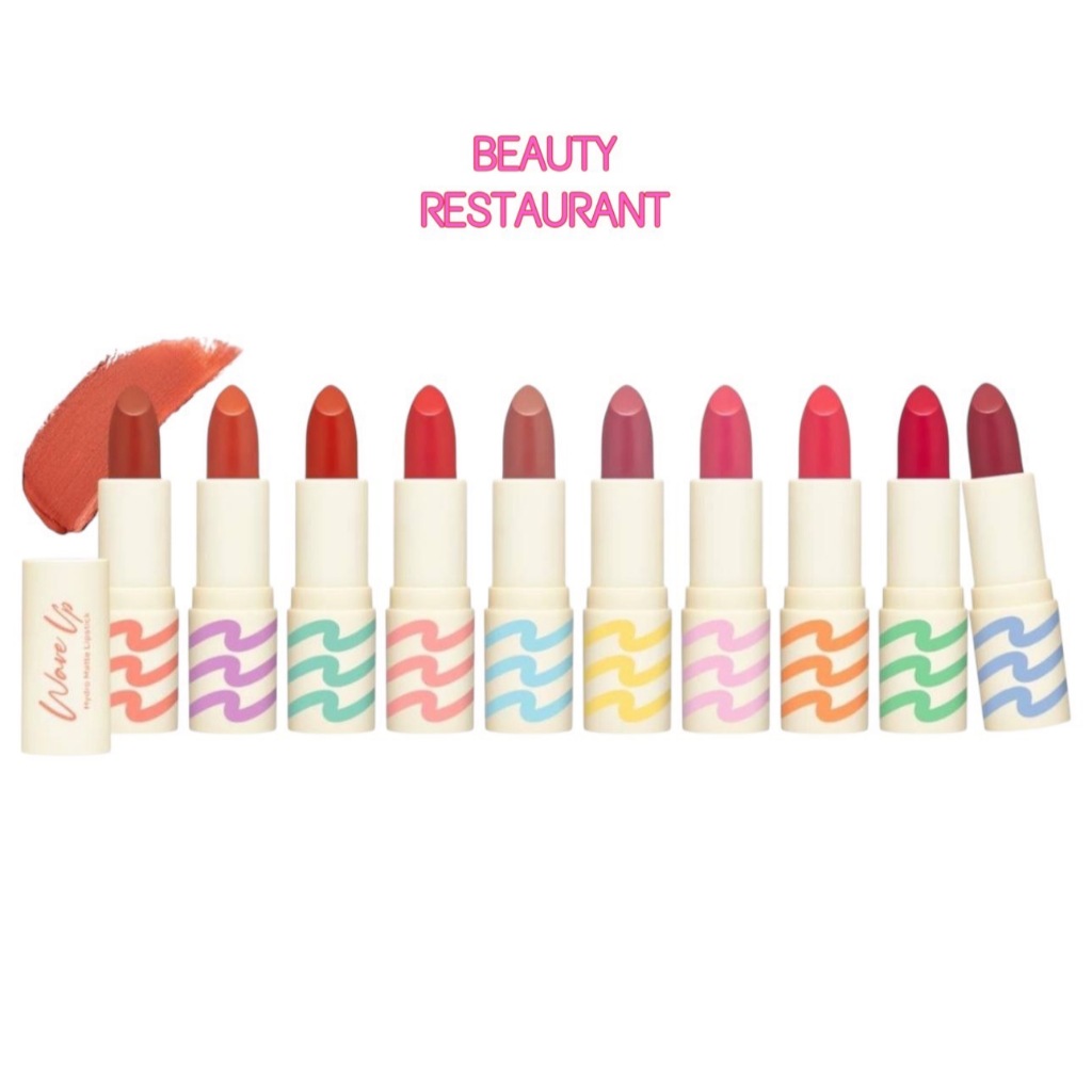 CUTE PRESS WAVE UP HYDRO MATTE LIPSTICK 10 Colors คิวท์เพรส เวฟ อัพ ไฮโดร แมทท์ ลิปสติก
