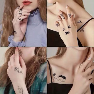 Tattoo🌔 แทททู minimal 6x10cm. พร้อมส่งใน🇹🇭