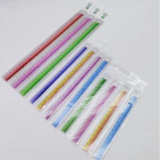 🔥แพ็ค 12 ชิ้น สุ่มสีแบบ 🔥 ไม้บรรทัดอลูมิเนียมคาดสีขนาด 6,8,12นิ้ว ไม้บรรทัดฟุตอลูมิเนียมเนื้อดี เครื่องเขียน โรงเรียน
