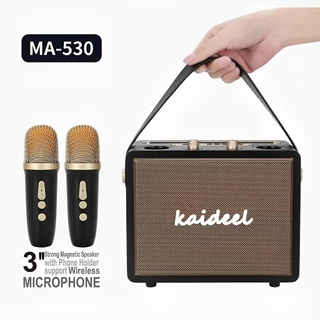 NEW 3นิ้ว MA-530ลำโพงบลูทูธ พกพา ลำโพงบลูทูธเบสหนัก แถมไมค์ลอย 2 ตัว