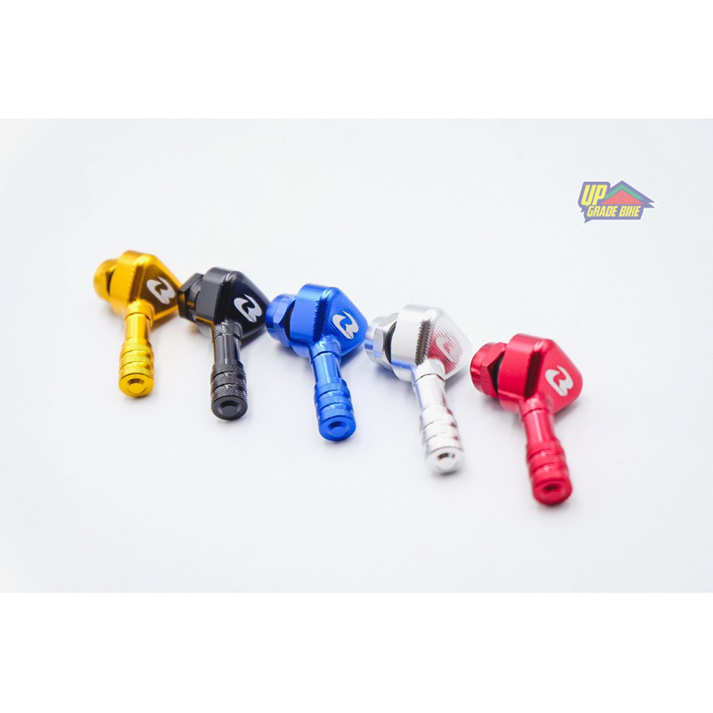 จุ๊บลม RCB 10MM. งอ 45 องศา สำหรับ VESPA LAMBRETTA มี 5 สี คู่ละ 550฿
