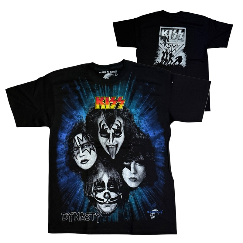 เสื้อวง KISS T-SHIRT ป้าย ROCK&DEATH งาน BOOTLEG MEXICO