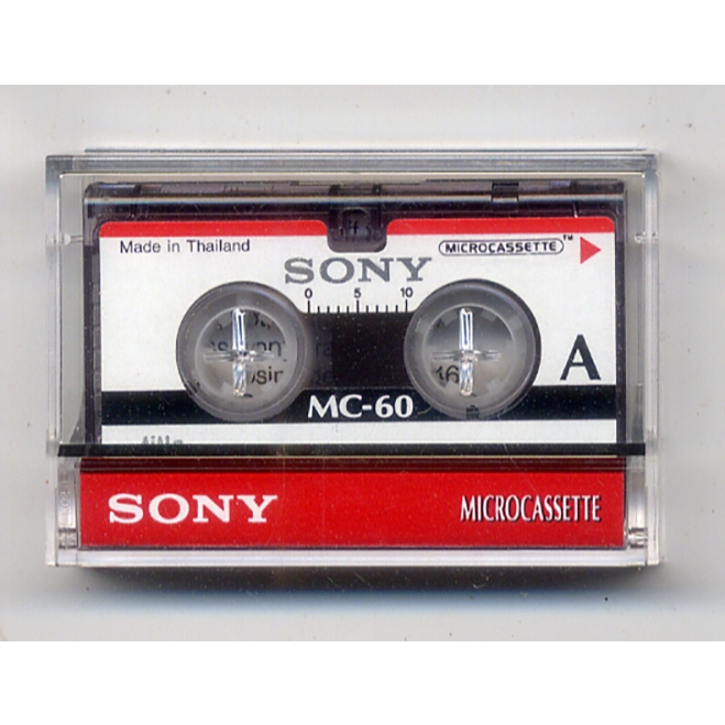 ตลับเทปใหม่ sony microcassette MC-60  เทปคาสเซท
