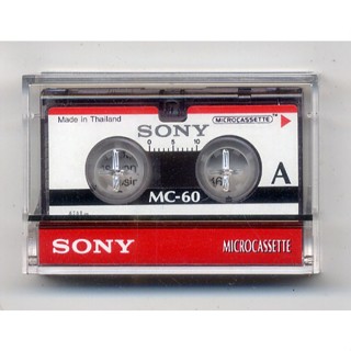 ตลับเทปใหม่ sony microcassette MC-60  เทปคาสเซท
