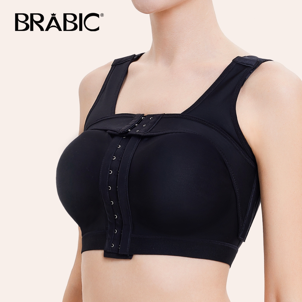 Brabic 2-in-1 ซัพพอร์ตบรา Support Bra บราหลังเสริมหน้าอก บราหลังศัลยกรรมพลาสติก ชุดชั้นในหลังเสริมนม สายรัดที่ถอดออกได้