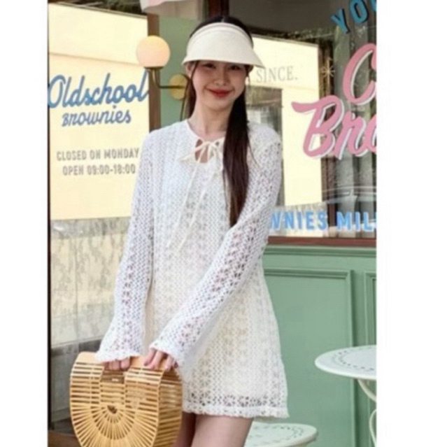 ส่งต่อ ชุดเดรส แบรนด์ 3pcs.basket "D2410" Posey mini dress มินิเดรส
