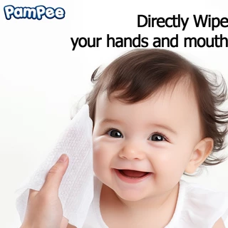 (500+40 แผ่น) Pampee ทิชชู่เปียกสำหรับเด็ก 5แพ็ค Baby Wipes แพ็ค กระดาษเปียก ทิชชู่เปียกเด