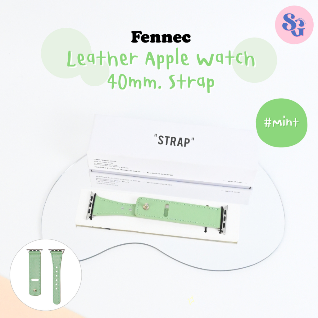 (พร้อมส่ง) สาย Apple Watch Fennec  LEATHER APPLE WATCH 40mm STRAP / 40mm DOUBLE STRAP