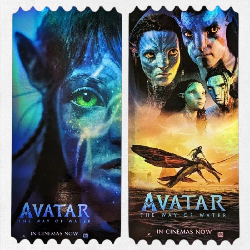 ตั๋ววิบวับ ตั๋วสะสม Avatar 2 The Way of Water อวตาร 2 วิถีแห่งสายน้ำ Collectible Ticket อวตาร ภาค 2
