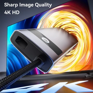 ⚡COD⚡Jasoz 8 in 1 Type C Hub Adapter อะแดปเตอร์ฮับ USB C เป็น USB 3.0 HDMI RJ45 การ์ดรีดเดอร์ SD TF