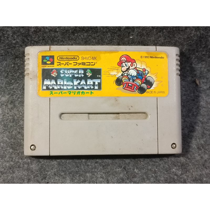 ตลับแท้ SFC super mario kart แท้ Jp