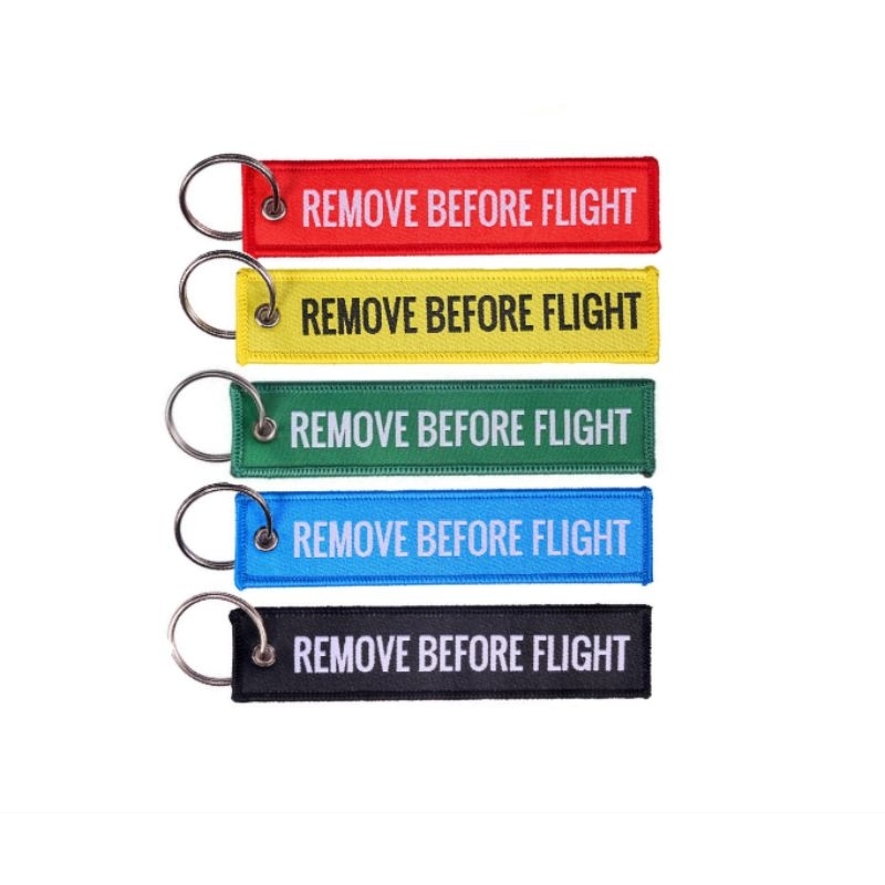 Remove Before Flight Key Chain แท็กถอดก่อนบิน พวงกุญแจราคาถูก หมาะสำหรับห้อยกุญแจรถ ติดกระเป๋า