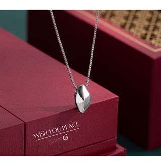 GLAMOR✨สร้อยเงิน Wish you peace จี้้สร้อยคอ สร้อยเงินแท้ สร้…
