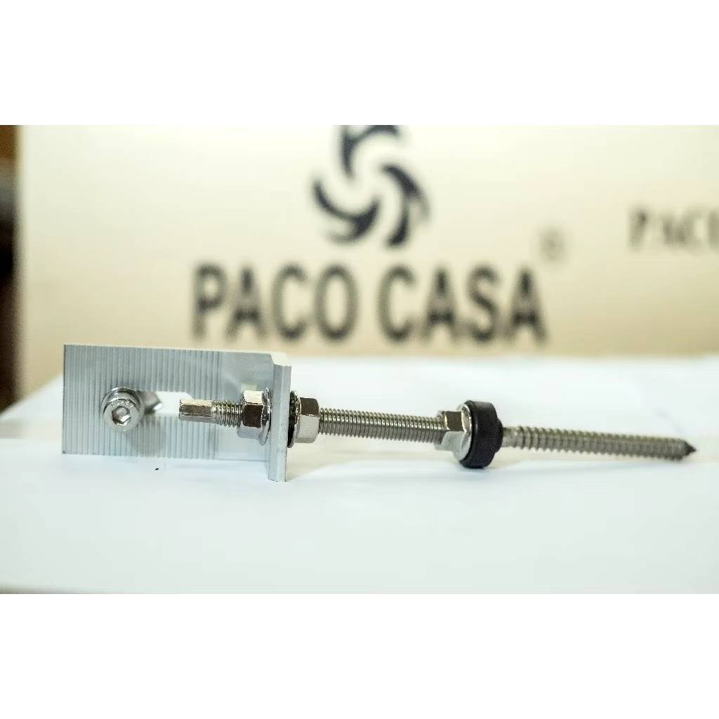 อุปกรณ์จับยึดราง L Feet ลอนคู่ PC-LFEET+HOOK  L Feet for Roman tile พร้อมส่ง