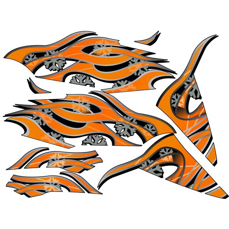 สติ๊กเกอร์ติดลายหรีด ลายไฟอะไรอีก 9 สีตรงรุ่น 100% 6 จุดรอบคัน - รูปที่ 3