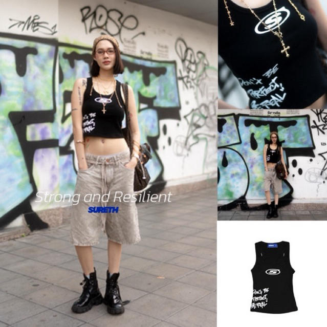 Sure thing - Rawself เสื้อกล้ามผู้หญิง ผ้ายืด ใส่สบาย