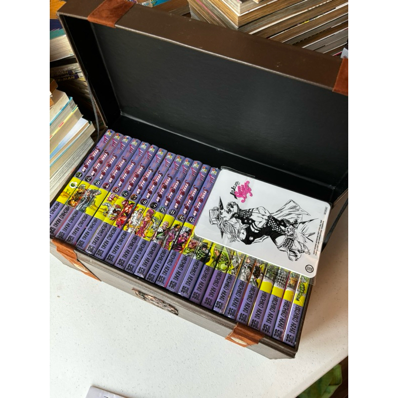 [พร้อมส่ง]Jojo Steel ball run Sbr boxset โจโจ้ครบชุด กล่อง หนังสือมือ1 มีแกะแล้ว2เล่มแรกการ์ดครบกล่อ