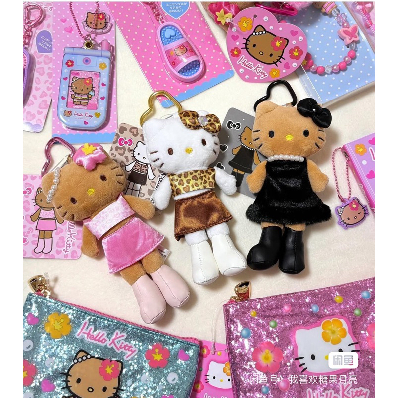 พรีออเดอร์ พวงกุญแจคิตตี้ขายาว Gogo gyaru น่ารักมาก มี3 สี
