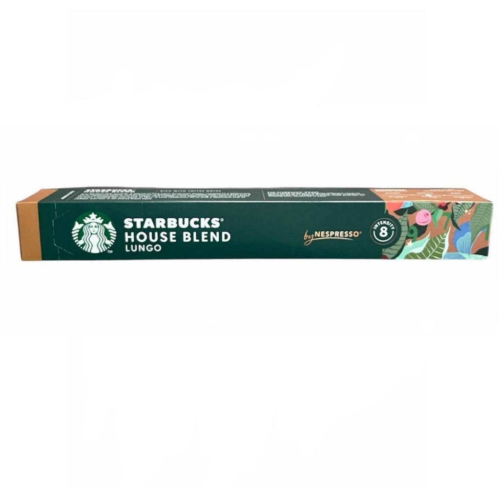 Starbucks House Blend Lungo Nespresso Coffee Capsule กาแฟแคปซูล Starbucks สำหรับ ระบบ Nespresso ขนาด