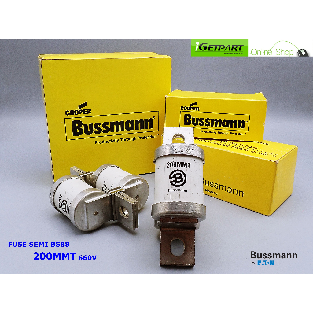 Bussmann ฟิวส์ Semiconductor BS88 200MMT Industrial HRC Fuse 200A 660V