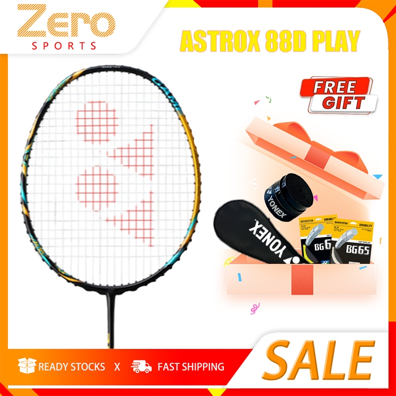 YONEX ASTROX 88D PLAY คาร์บอนไฟเบอร์ไม้แบดมินตัน Professional Sport Offensive Type Racquet แบดมินตันสำหรับการฝึกอบร
