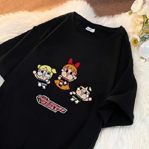 Top.street เสื้อยืด crybaby ตัวการ์ตูนน่ารักพิมพ์เสื้อยืดแขนสั้นหลวม แฟชั่น t shirt ใส่ได้ทั้งชาย-หญิง สไตล์เกาหลี