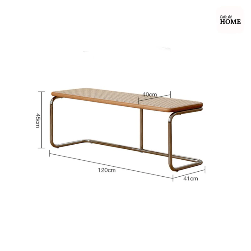 เก้าอี้หวายขาสแตนเลส รุ่น Waii 02 ยาว 120cm thumbnail 8