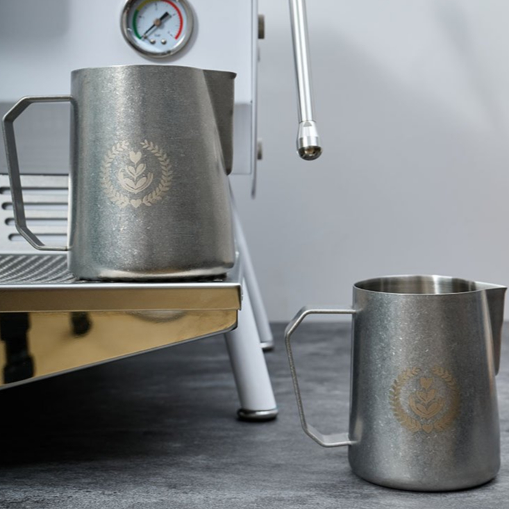 พิชเชอร์ B style natural color (MUVNA) ITALIAN LATTE CUP แก้วตีฟองนม เหยือกตีฟองนม เหยือกเทลาเต้อาร์ต - รูปที่ 3