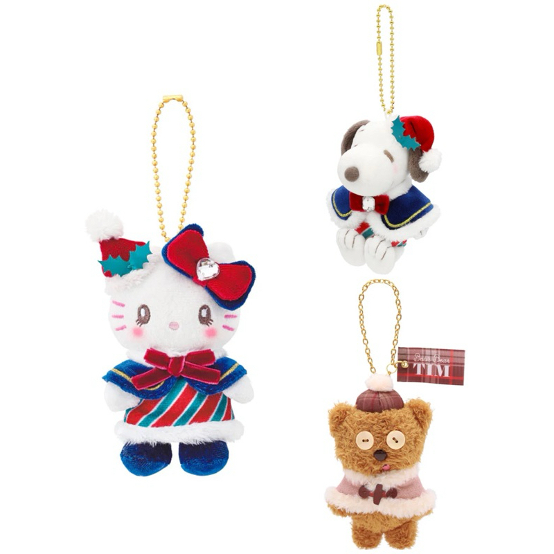 พร้อมส่ง พวงกุญแจ จาก Universal stuudios Japan Hello kitty Snoopy Bob