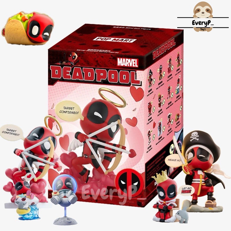 (Live/วีดิโอลด100฿) กล่องสุ่มพร้อมส่ง Marvel Deadpool Series Figures : POP MART