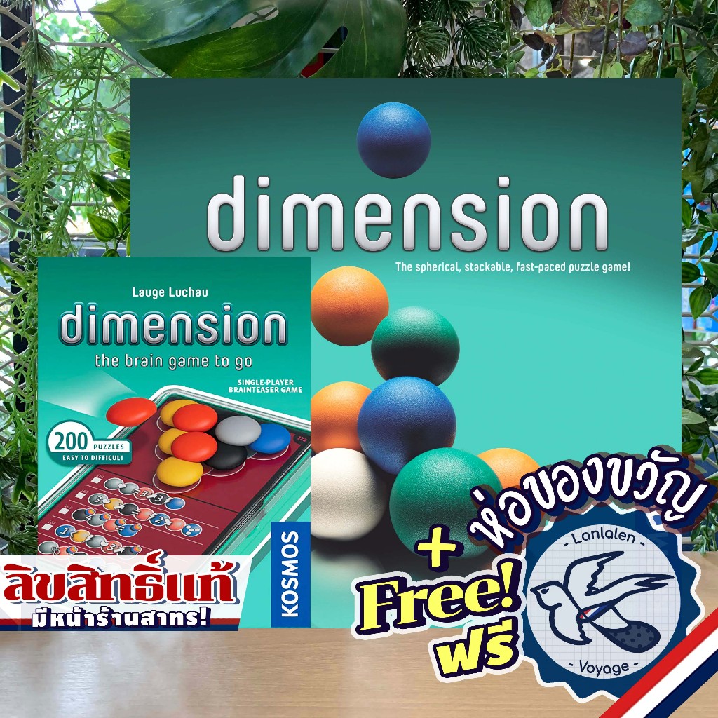 Dimension / Dimension: Brain Game to Go ห่อของขวัญฟรี [Boardgame]